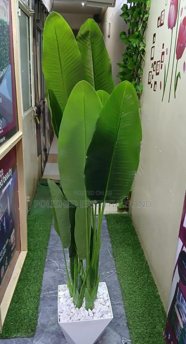 Artificial Green Banana Plants - main view