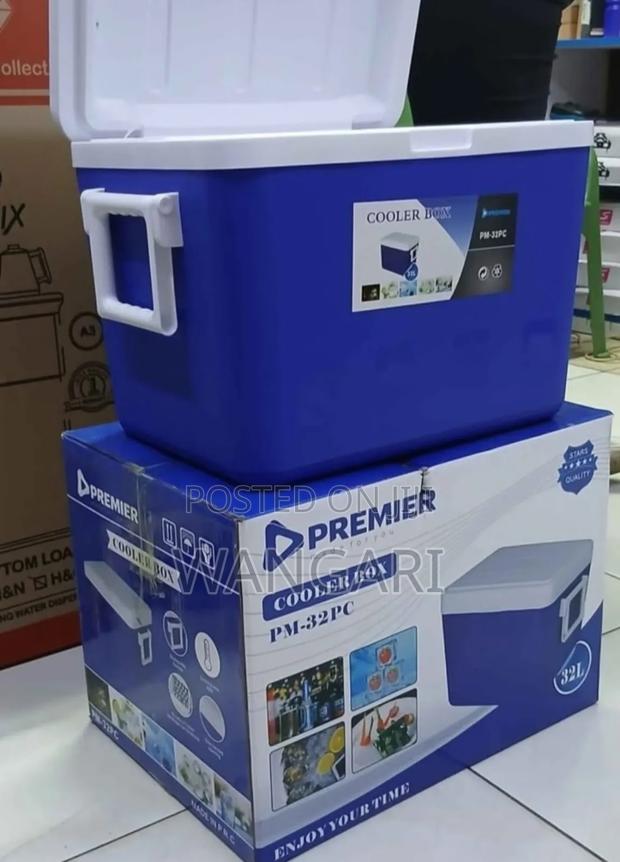 Blue 42 Litres Premier Cooler - main view