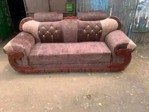 Classic Wooden 3 Seater Sofa