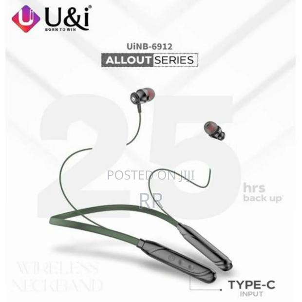 Original U I Wireless Bluetooth Neckband Neck Headset 25 Hrs Playtime