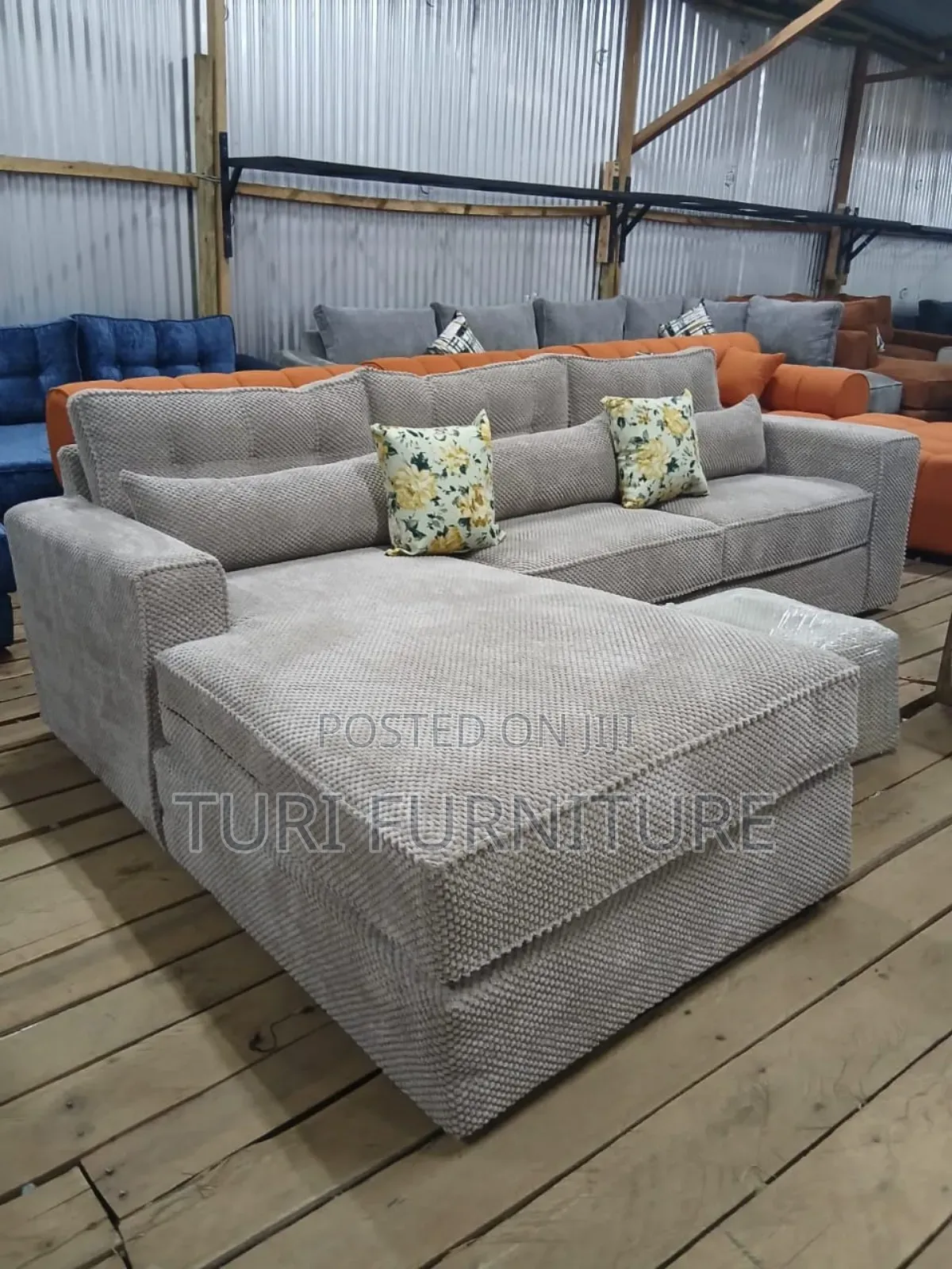 Lshape 6seater Spring Cushions