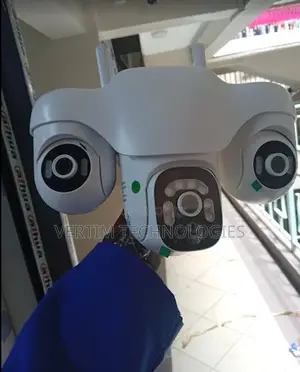 Solar 6mp Triple Lens Outdoor Camera 4g Remote