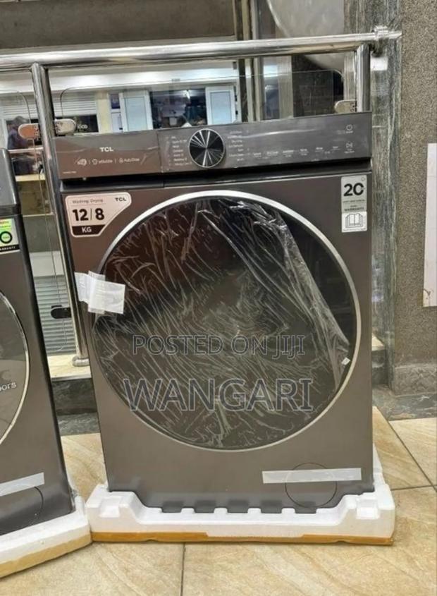 Fully Automatic TCL 12/8 KGS Washing Machine Front Load - main view