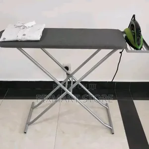 Foldable Metallic Ironing Board With Adjustable Height