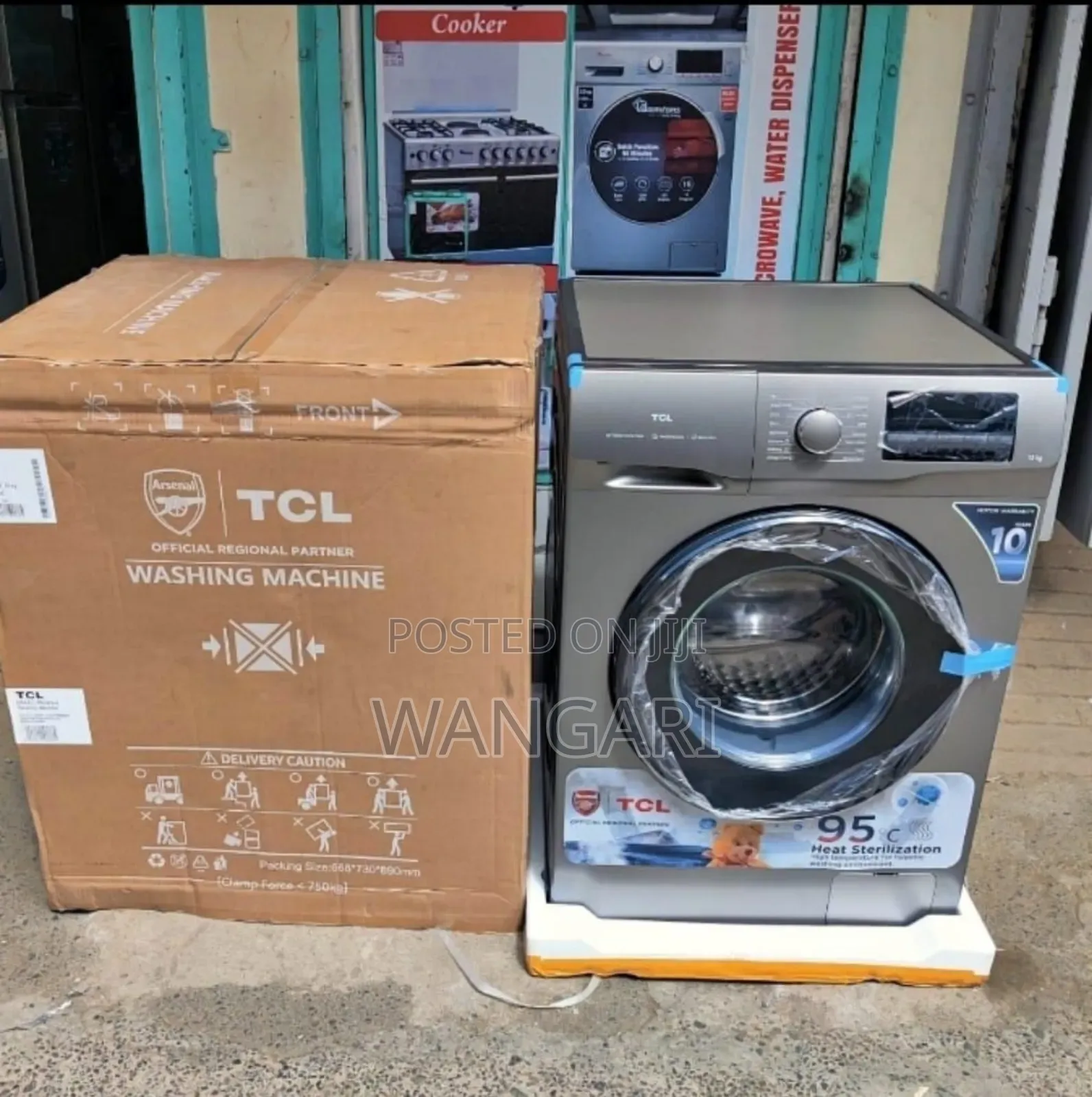 With Warranty TCL 12/8 KGS Washing Machine Front Load