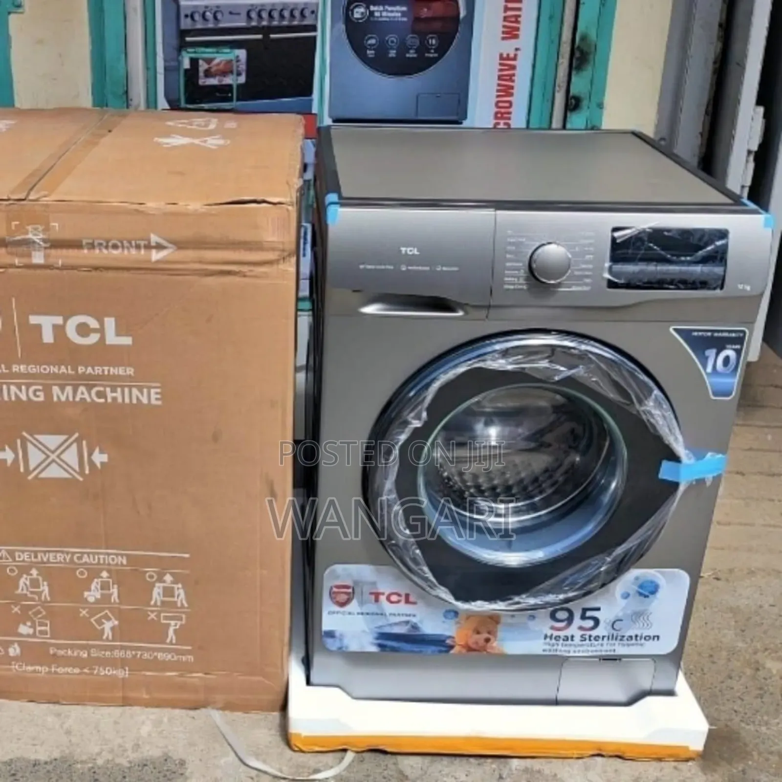 Restocked TCL 12/8 KGS Washing Machine Front Load Fully Automatic