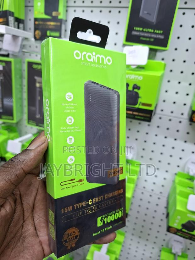 Oraimo Powerflow B11 10000mah 15w Power Bank - thumbnail 2