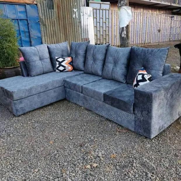 Grey L-Shape Sectional Sofa(L-Shaped Sofa) - main view