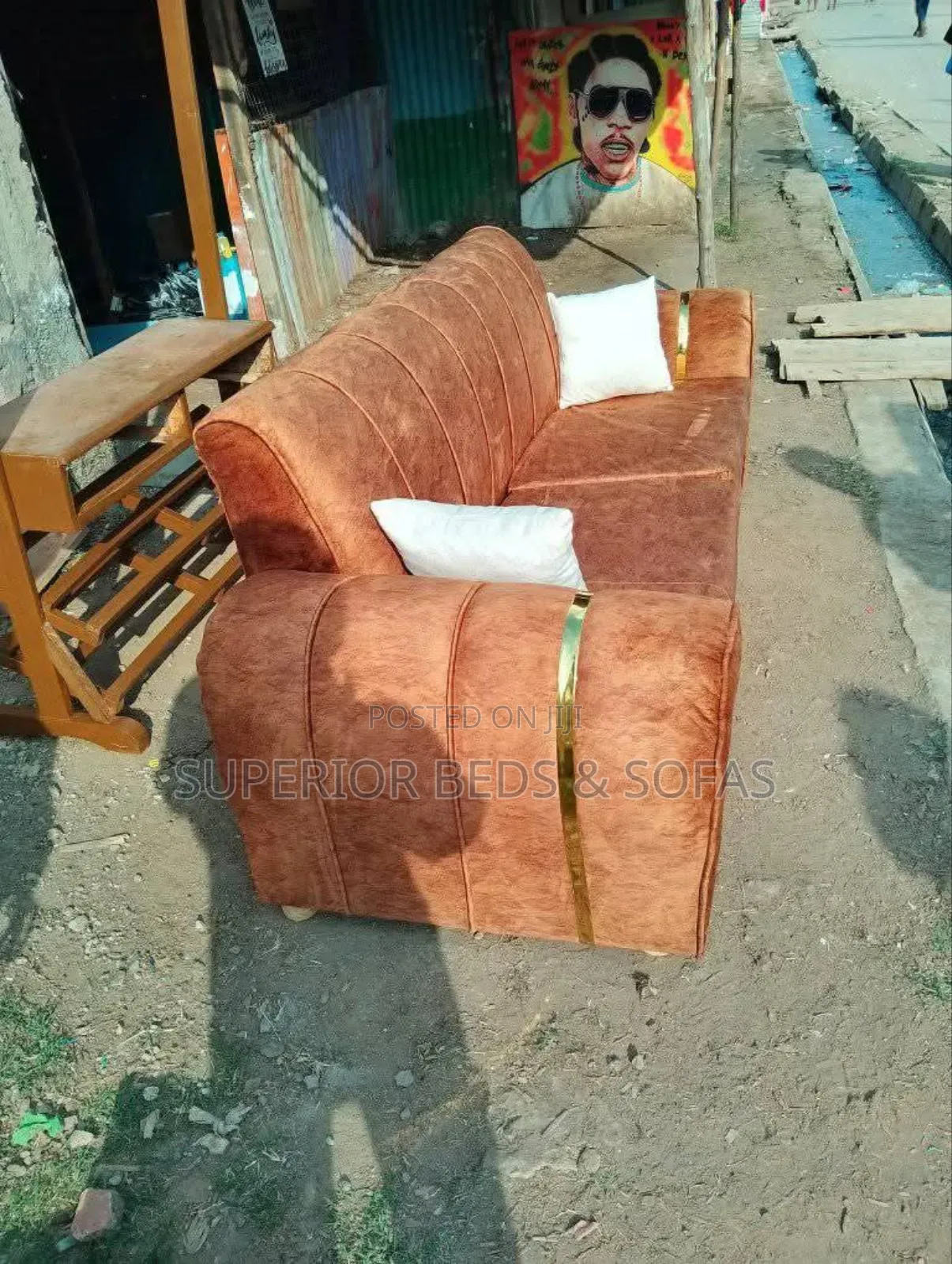 Brown 3 Seater Sofa for Sale