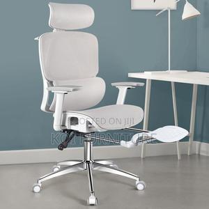 Office Chairs; White High Back Orthopedic Ergonomic Chair - thumbnail 2