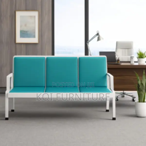 Office Bench : 3-Link Heavy-Duty Waiting Office Bench