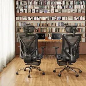Office Chair : Orthopedic High-Back Ergonomic Chair With Footrest,