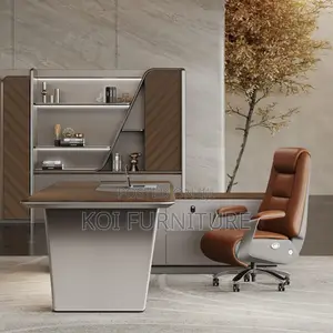 Office Desk : 1.8m Modern Luxury Executive Office Desk Set
