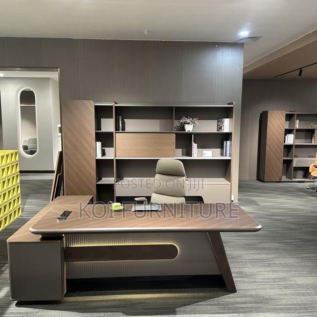 Office Desk : 1.8m Modern Luxury Executive Office Desk Set - thumbnail 6