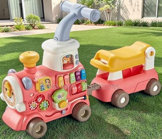 5-in-1 Baby Walker Train – Helps Babies Learn to Walk Play - main view