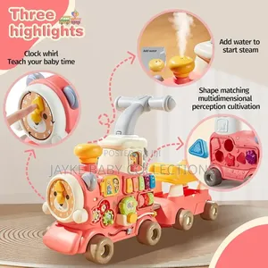 5-in-1 Baby Walker Train – Helps Babies Learn to Walk Play