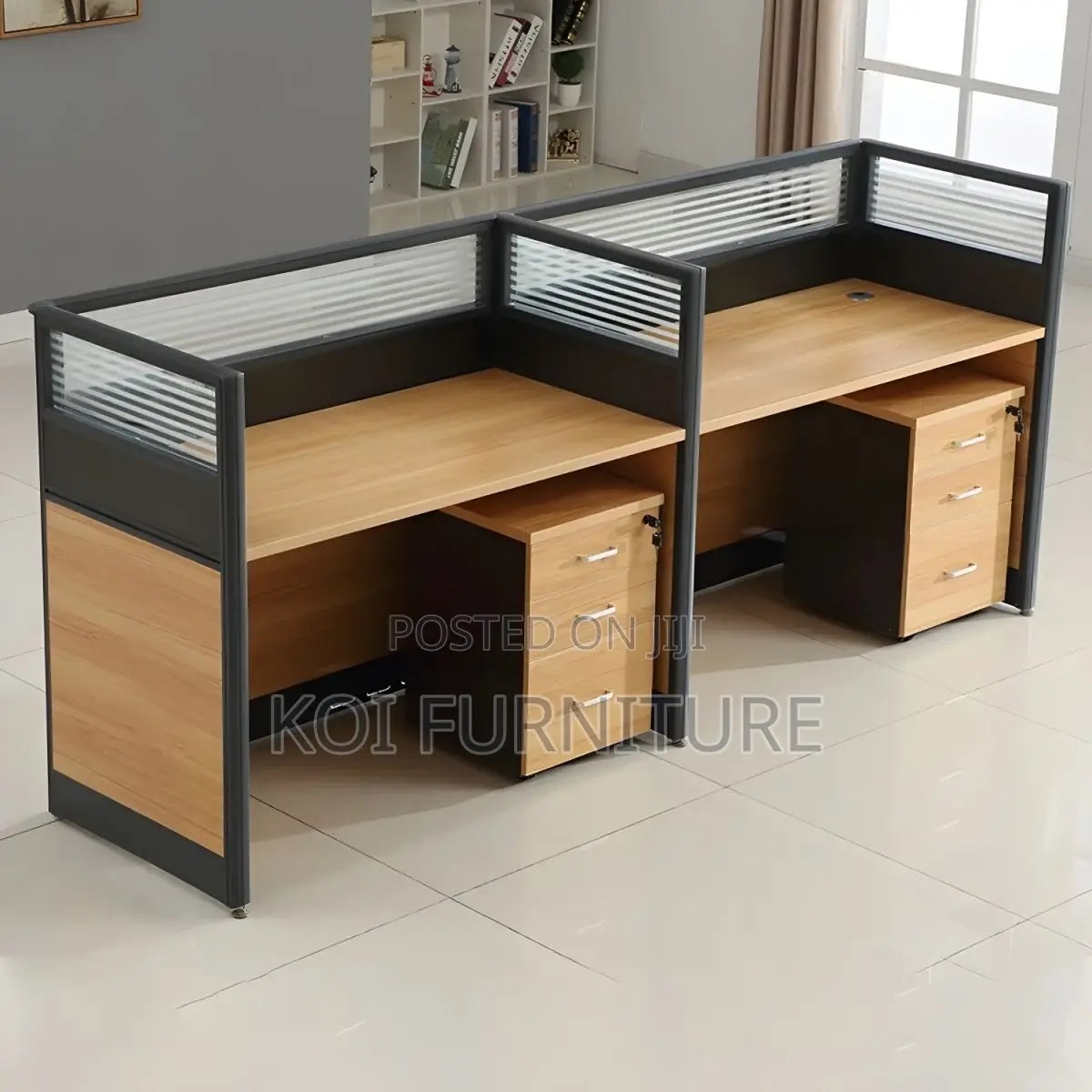 Office Workstation : 2 Way Straight Workstation