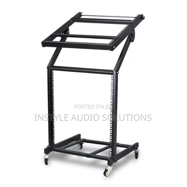 Mobile Adjustable Naked Metallic Sound Rack Pay on Delivery Accepted