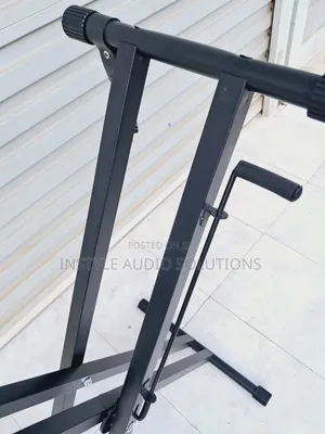 Adjustable Metallic Keyboard Double Stand