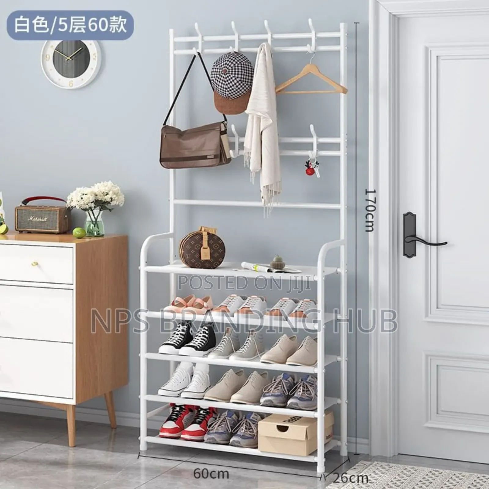 Metallic 5 Layer Rack Size *60cmx26cmx170cm Cn