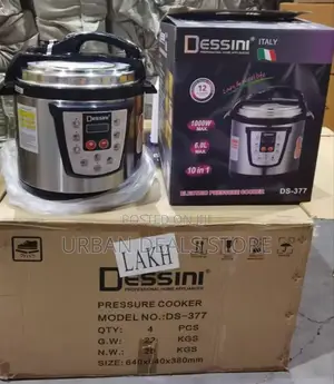 6 Litre Dessini Electric Pressure Cooker Each Box Has 4 Pieces
