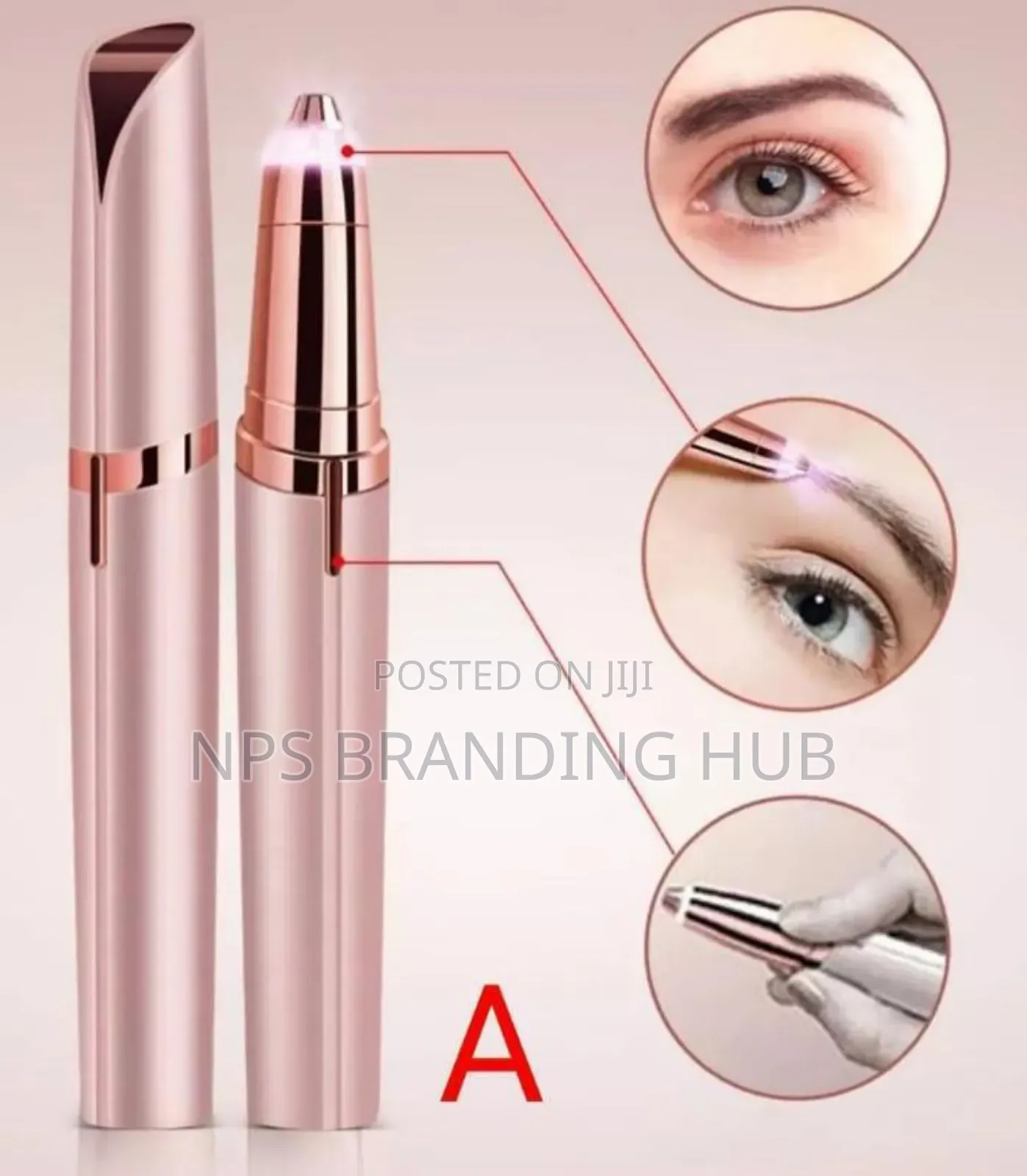 Battery Powered Flawless Facial Hair Shaver And Eye Brow Shaper Cn