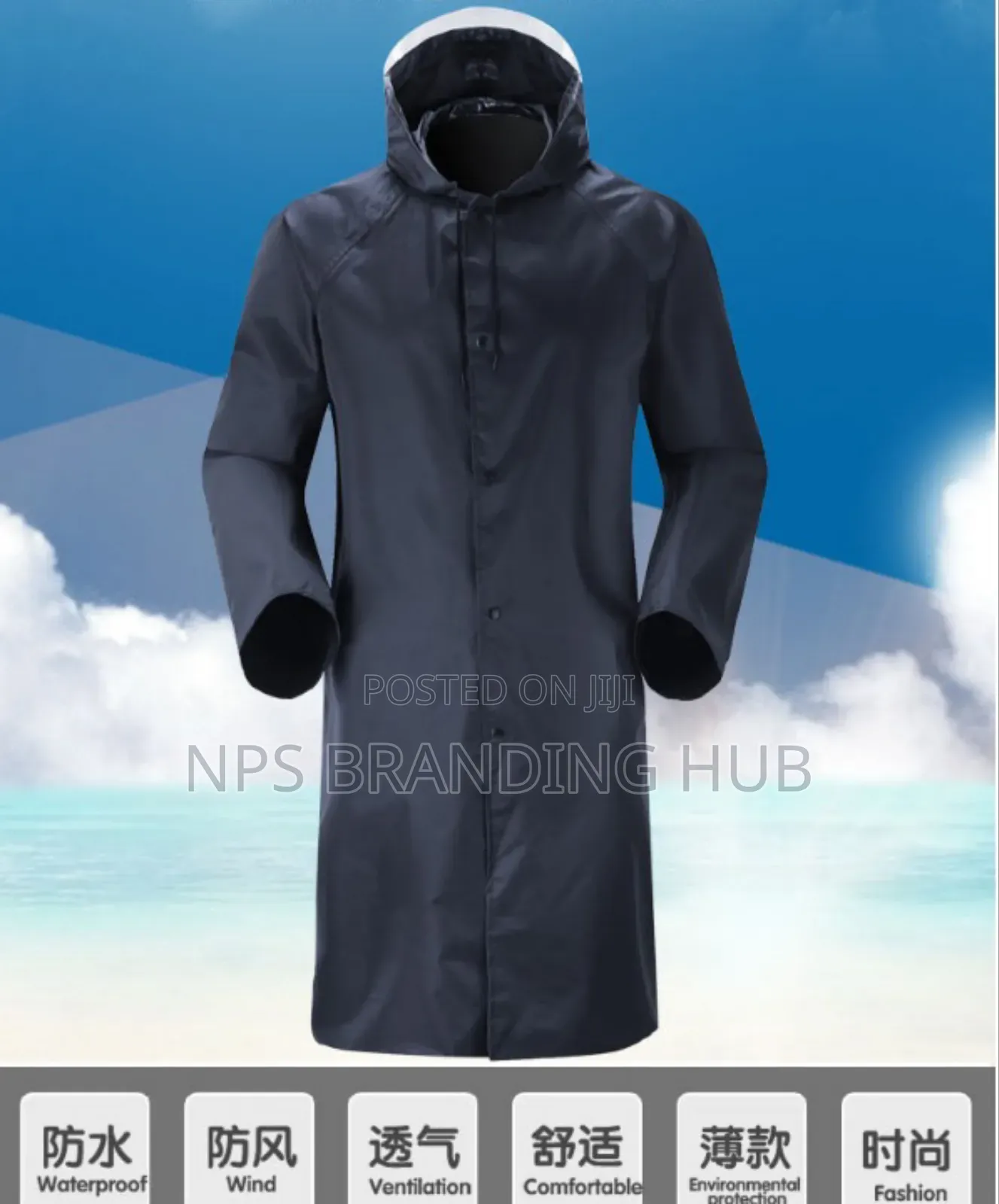 Adult Raincoat With Cap Cn
