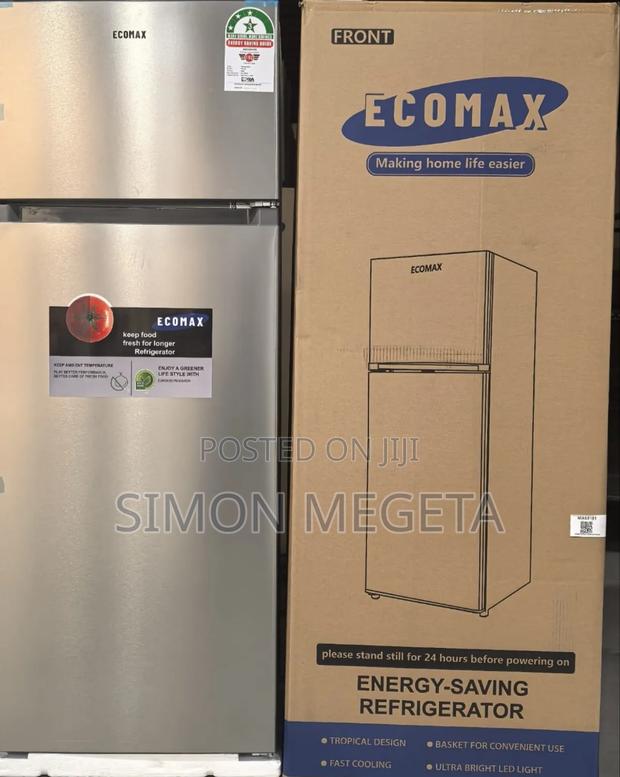 Ecomax 230 Litres Dark Silver Double Door Refrigerator