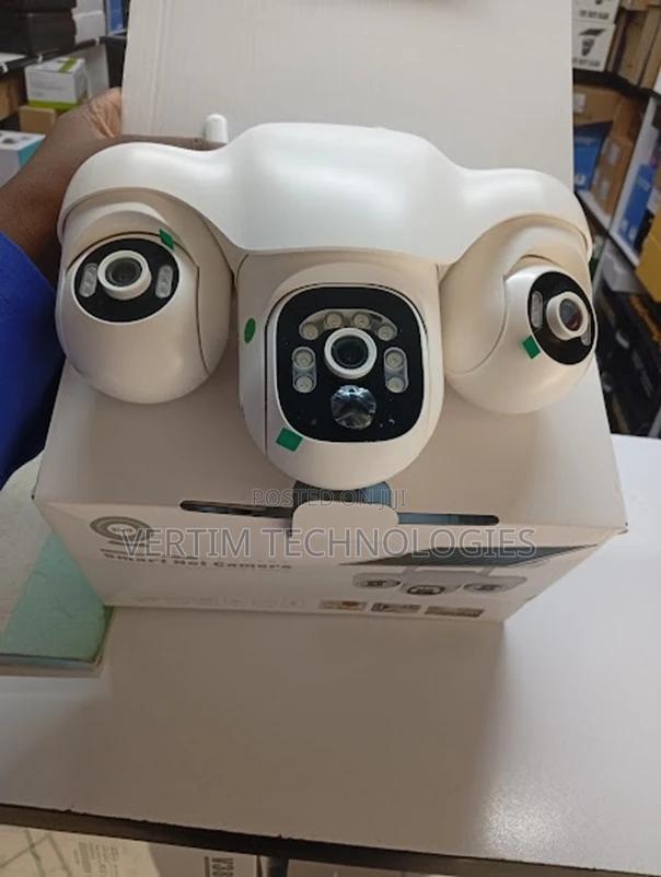 V380 Pro Triple Lens(3screens) Solar Powered Wireless Camera