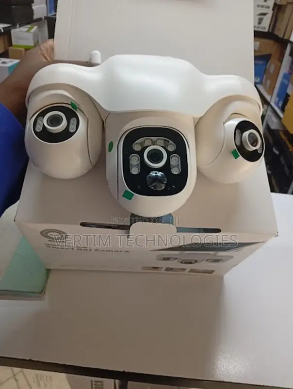 V380 Pro Triple Lens(3screens) Solar Powered Wireless Camera