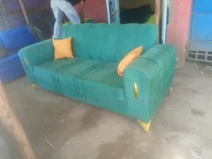 Green 3 Seater Sofa- Free Delivery.