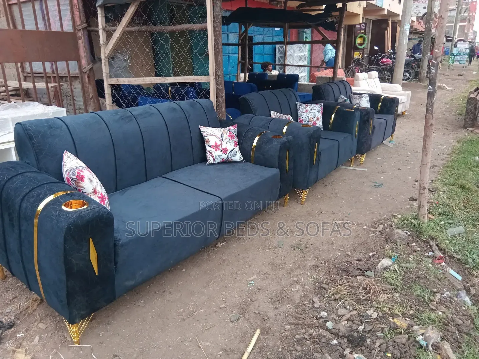 5 Seater Sofa Set (3+1+1)