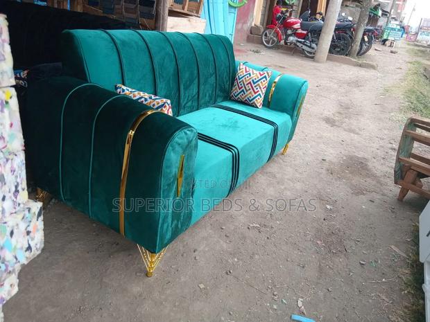 Green Velvet 3 Seater on Offer