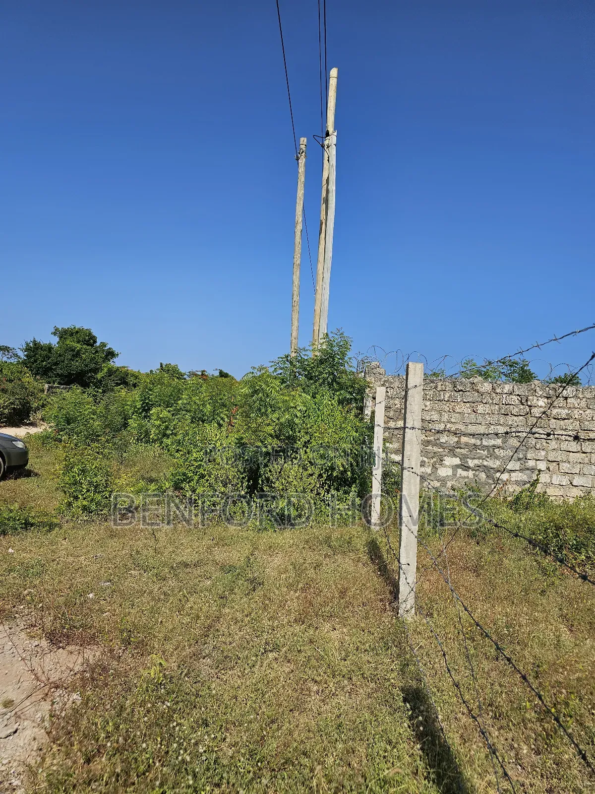 Quarter Acre Piece of Land With Perimeter Wall Fence on Sale Shanzu