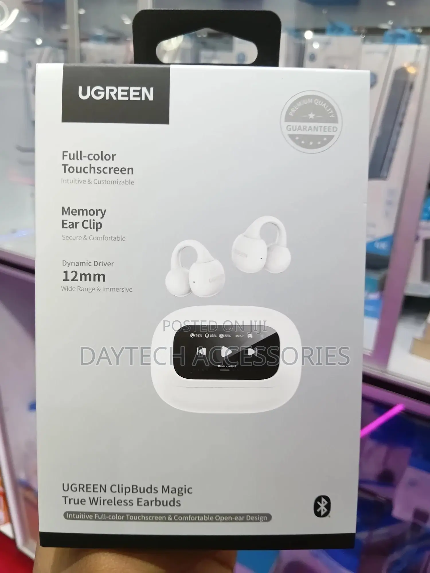 Ugreen Clipbuds Magic True Wireless Earbuds White – 55136