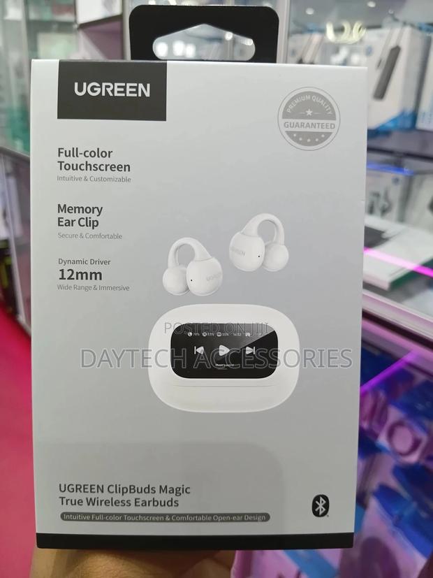 Ugreen Clipbuds Magic True Wireless Earbuds White – 55136 - thumbnail 3