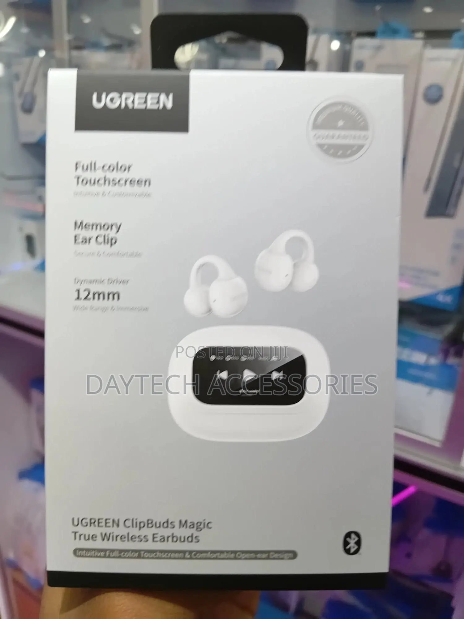 Ugreen Clipbuds Magic Open-Ear Earbuds With Smart Touchscreen