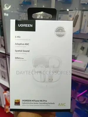Ugreen Hitune H6 Pro Anc Earbuds – White – Ug-35873