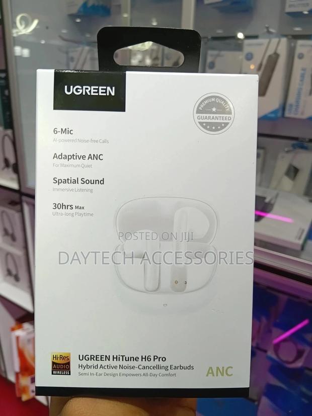 Ugreen Hitune H6 Pro Anc Earbuds – White – Ug-35873 - thumbnail 2