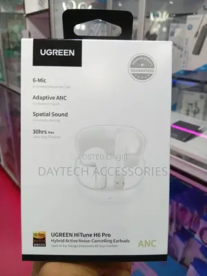 Ugreen Hitune H6 Pro Anc Earbuds – White – Ug-35873