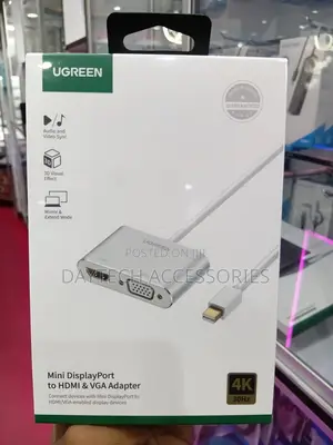 The Ugreen Mini Displayport to Hdmi Vga Converter (Model Md115)