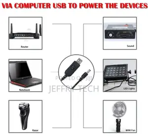 Usb Boost Cable to 12v Router/Tablet/Cell Phone/ Ebook