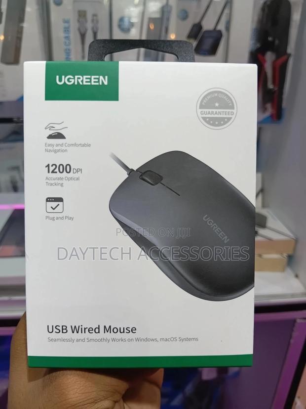 Ugreen Mu007 Usb Wired Ergonomic Mouse (Model Ug-90789). - thumbnail 2