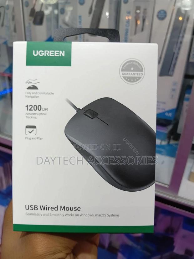 Ugreen Mu007 Usb Wired Ergonomic Mouse (Model Ug-90789). - thumbnail 3