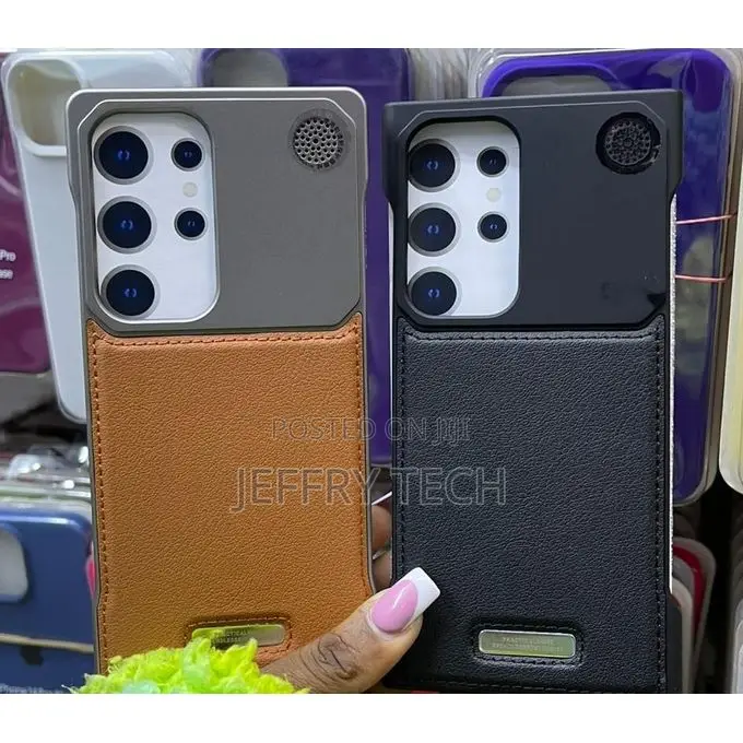 Leather Case With Magsafe Metallic Frame Leather for Galaxy S25 Ultra