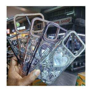 Shining Mirror Glass Case for Apple iPhone 17 Pro Max – Luxury Rhinest - thumbnail 2