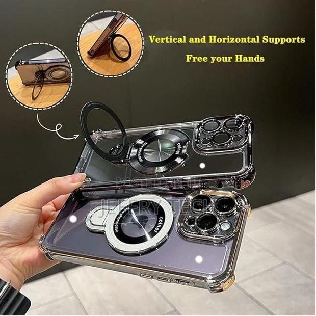 Samsung Galaxy S24 Ultra Magnetic Kickstand Case – Shockproof Transpa