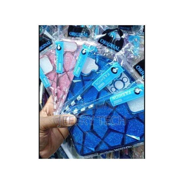 Glitter Axe Series Case for iPhone 15 Pro Max – Blue Edition - thumbnail 3