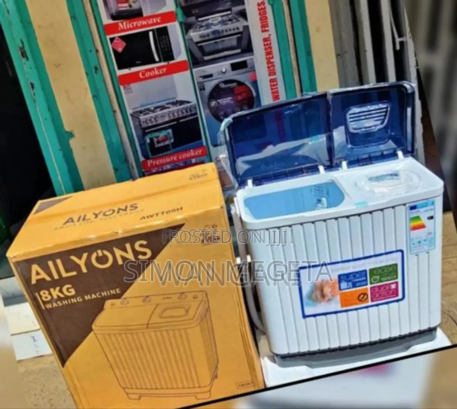 Semi Automatic 8kgs Ailyons Washing Machine