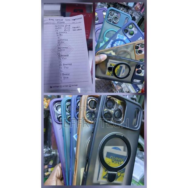 Transparent Magsafe Magnetic Ring Stand Case With for iPhone 14 Pro - thumbnail 2